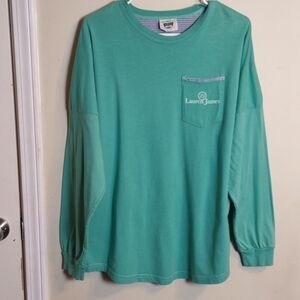 The Beachcomber Lauren James Long Sleeve Oversized Tee Shirt Size Small